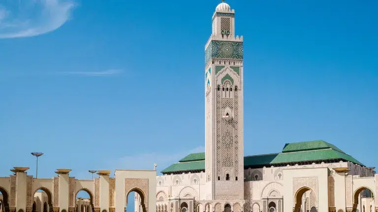 Mezquita ciudad de casablanca marruecos