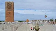 Mezquita en ciudad rabat marruecos