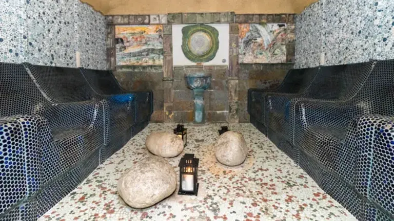 una sauna del circuito celta Balneario de mondariz